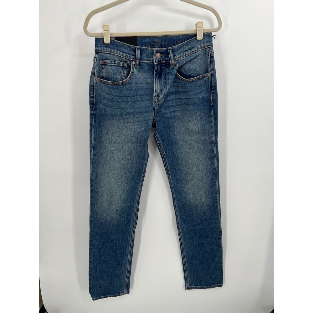 7 For All Mankind The Straight Jeans Sundance Blue 7D12C922-SDC Size 29 NWT